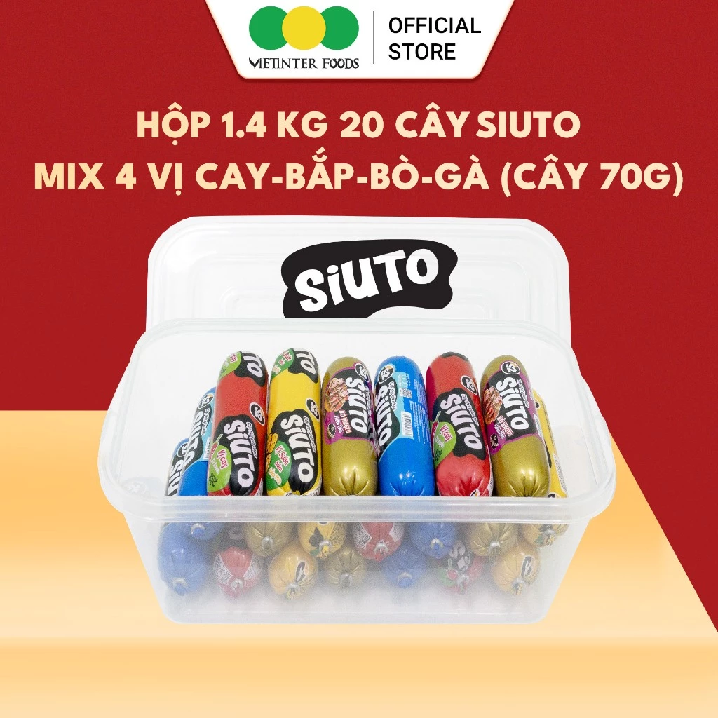 Hộp 20 Cây Xúc Xích Siuto S2 Vietinter Foods