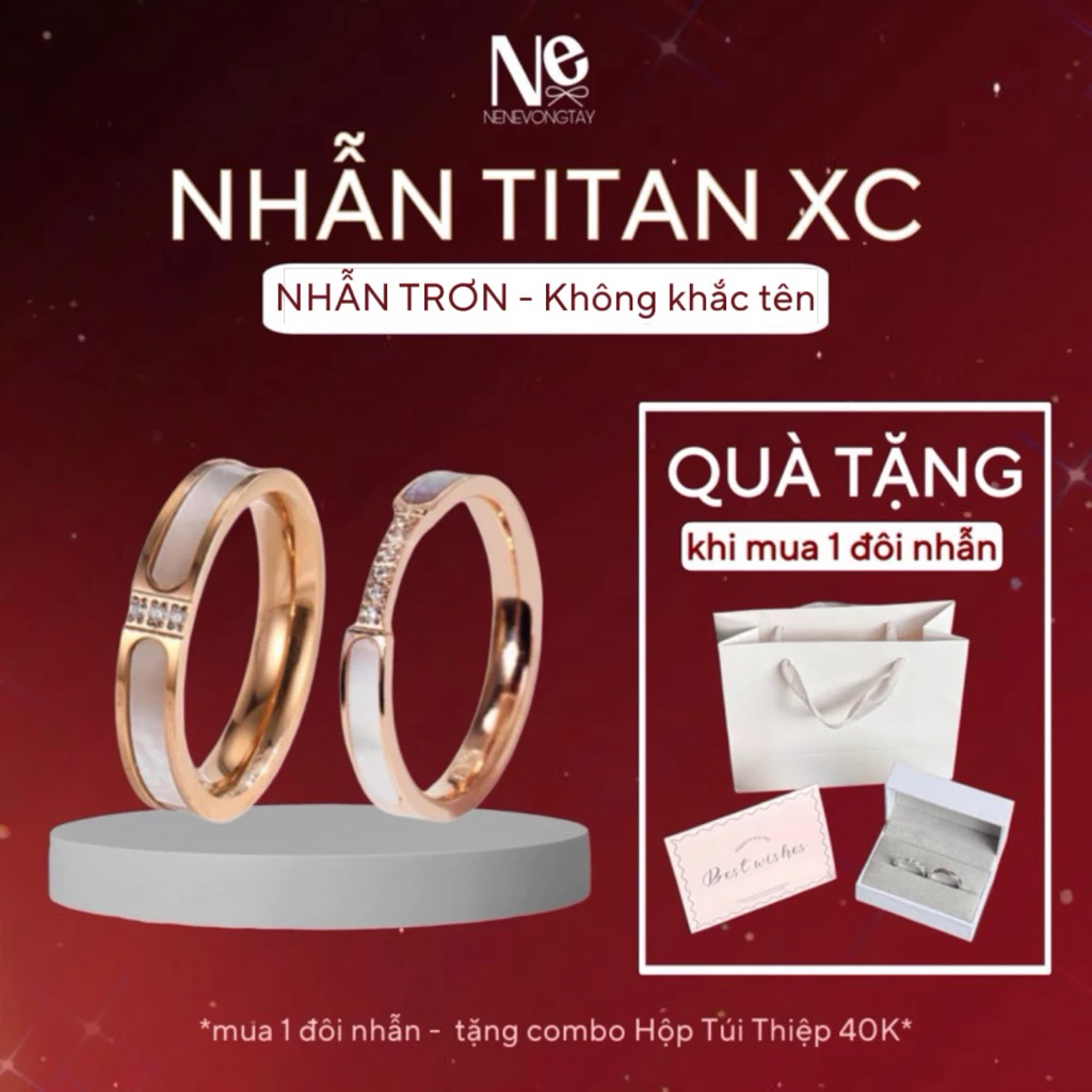 [CÓ SẴN] Nhẫn titan G u x i xà cừ đính đá cao cấp sang trọng -HỘP TÚI THIỆP