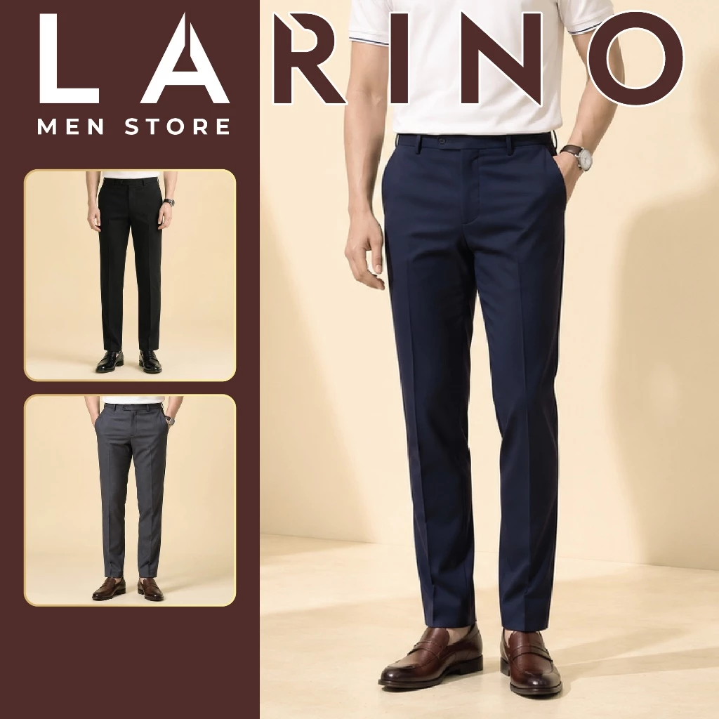 Quần Âu Nam Cao Cấp LARINO Chính Hãng - Chất Vải Mềm Mịn, Chống Nhăn, Co Giãn Thoải Mái