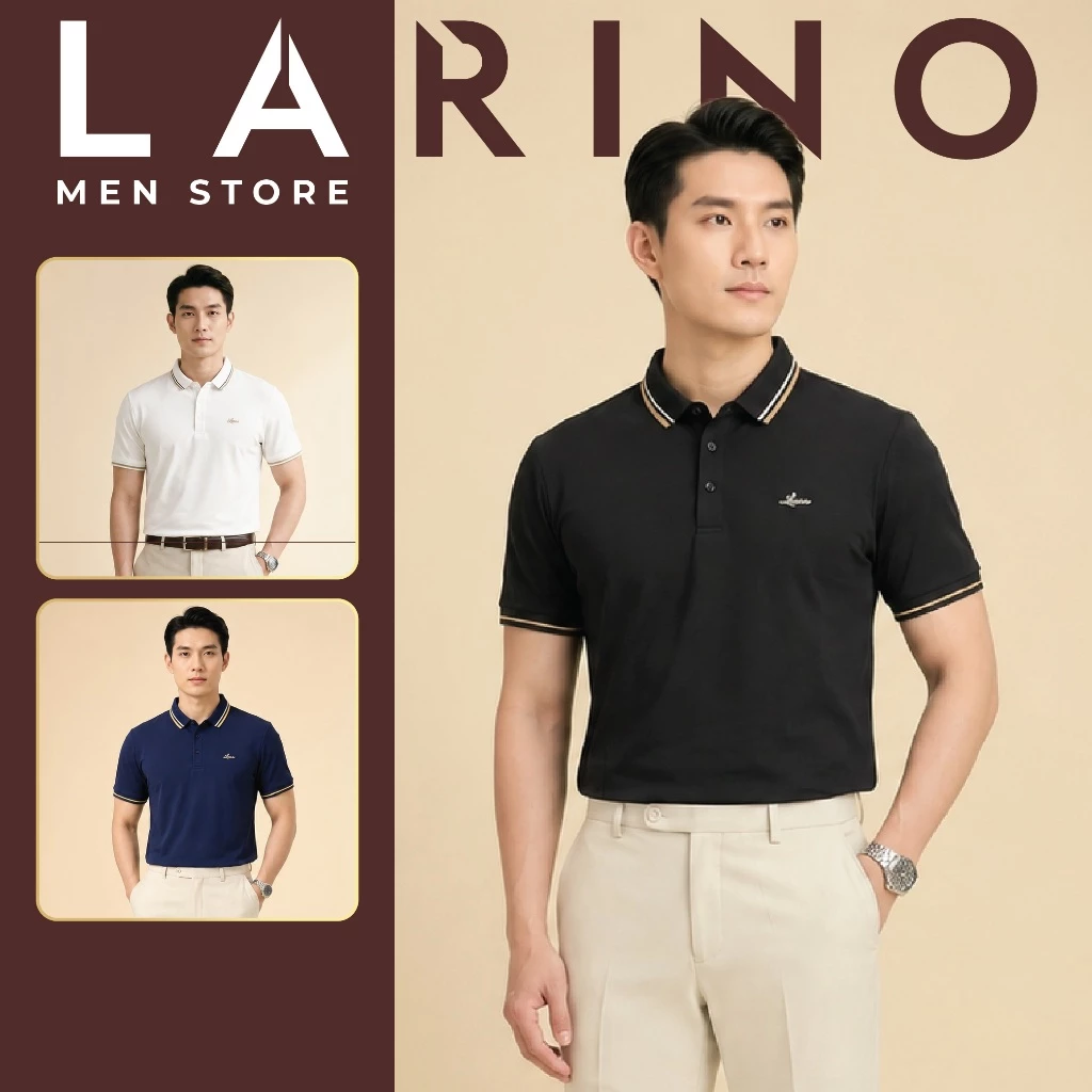 Áo Polo Nam Larino New Collection 2026 Thiết Kế Trẻ Trung Mềm Mại Thoáng Khí, Co Giãn Tốt