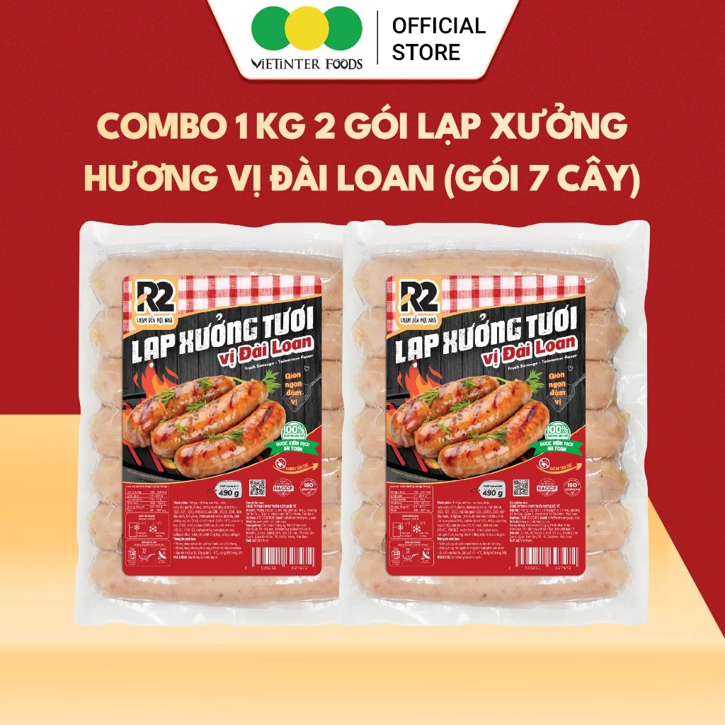 Lạp Xưởng Vị Đài Loan R2 Vietinter Foods