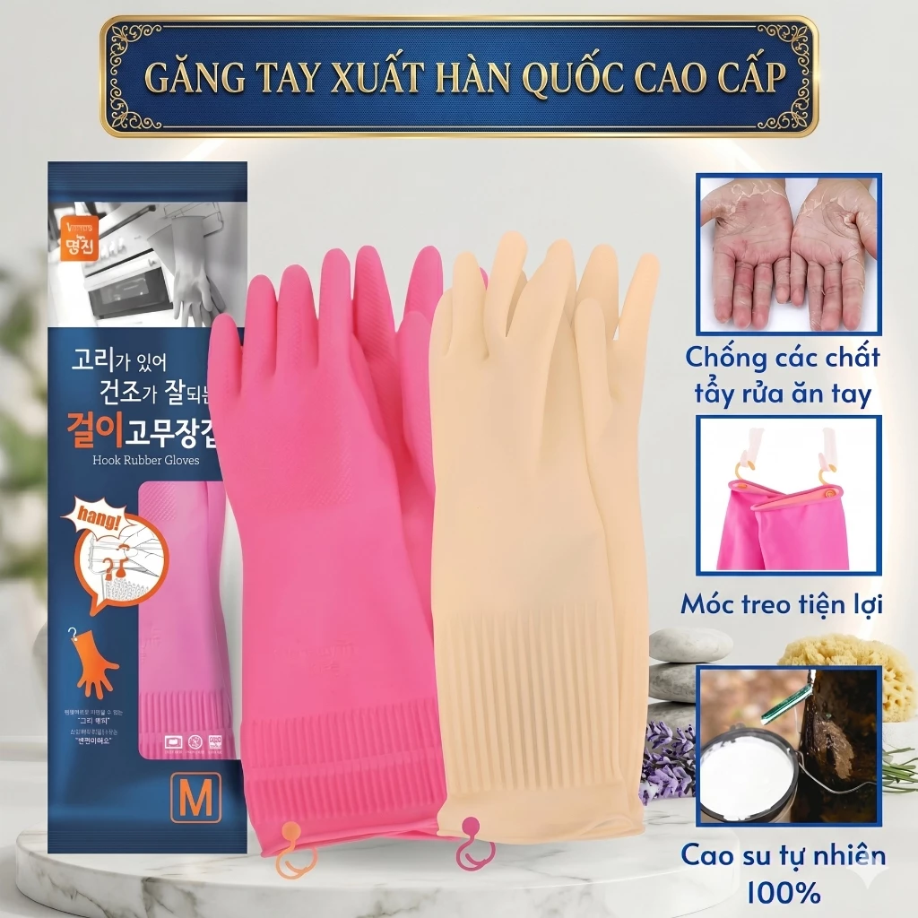 Găng Tay Cao Su ✨Bao Tay 💖RỬA BÁT 💞RỬA CHÉN Có thêm Đất Vàng, ✅ Than Gỗ Hàn Quốc Thương Hiệu BEIGL