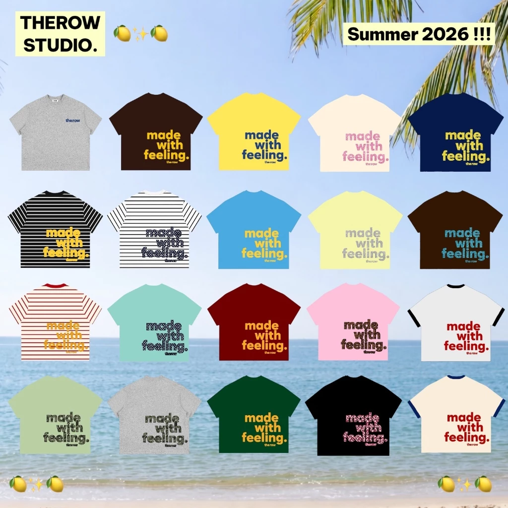 [ORDER Link 3] TR5 THEROW Áo Thun Boxy Local Brand Tay Ngắn Cotton 250gsm " FEELING " Áo Phông Forrm Rộng Unisex Nam Nữ