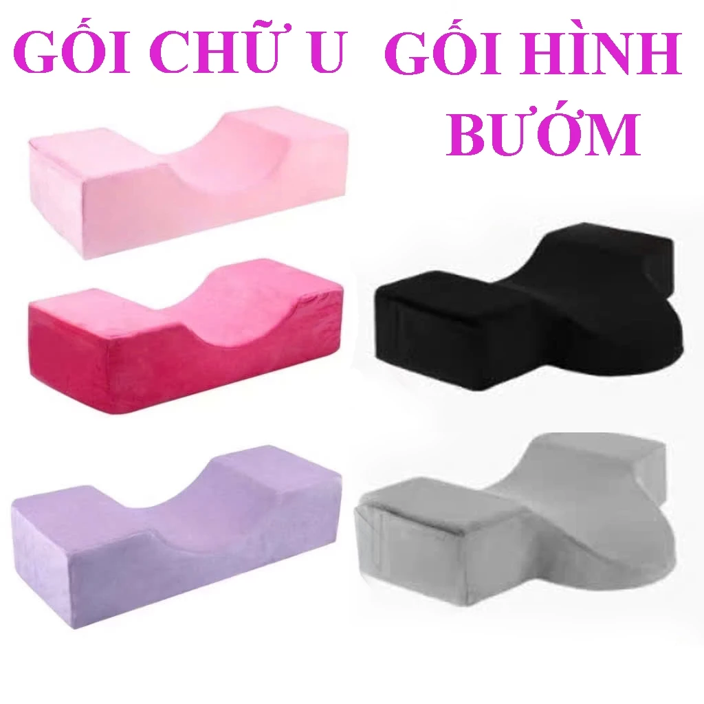 Gối chữ U hàng loại 1 cao cấp hỗ trợ nối mi chuyên nghiệp