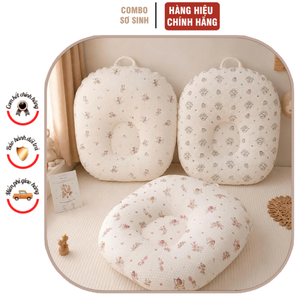 Gối Chống Trào Cho Bé Sau Bú Monona:a - Gối Nằm Chống Trào Ngược, Êm Mềm Thoáng Khí Cho Trẻ Sơ Sinh