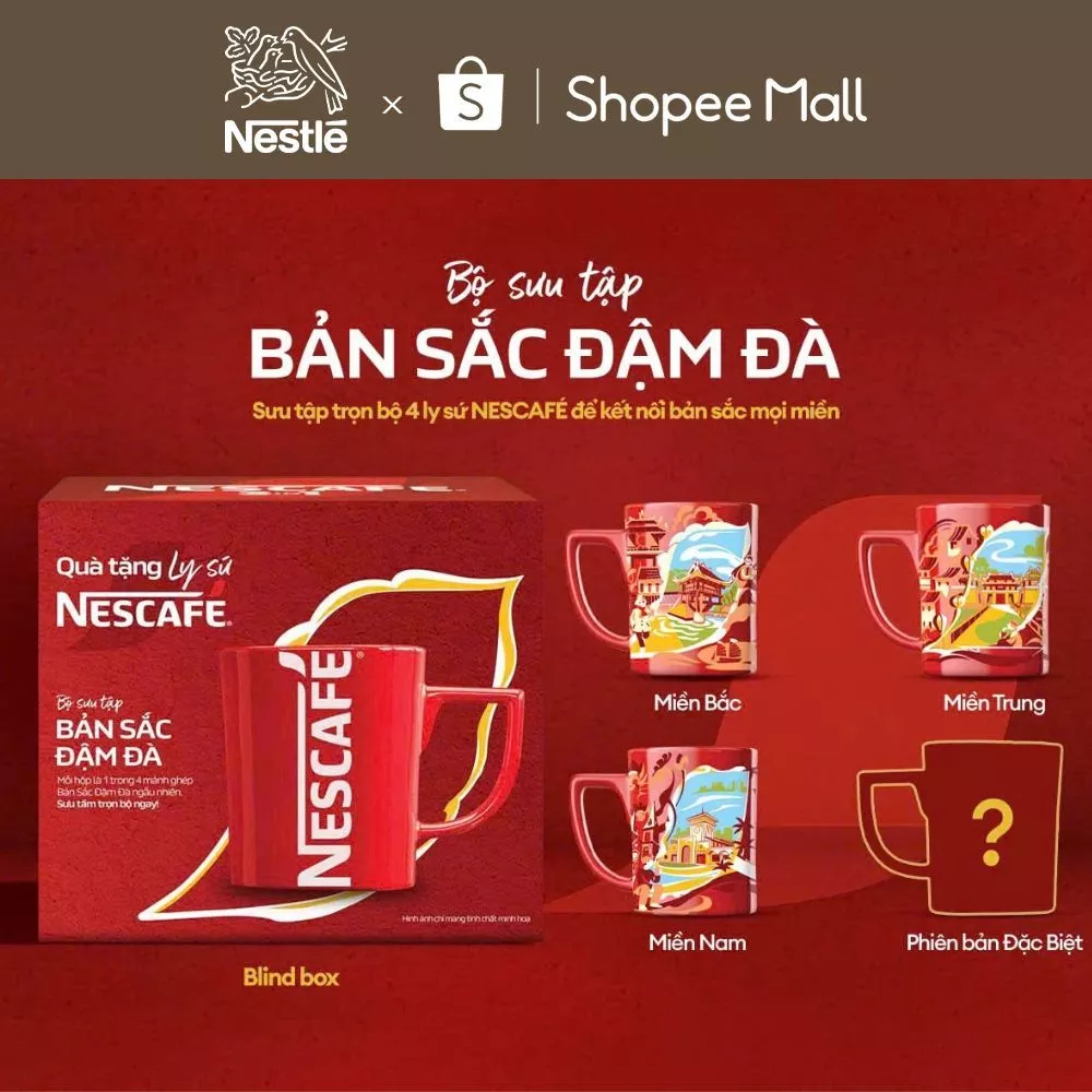[GRO - Quà tặng không bán] Blind box ly sứ NESCAFÉ phiên bản giới hạn