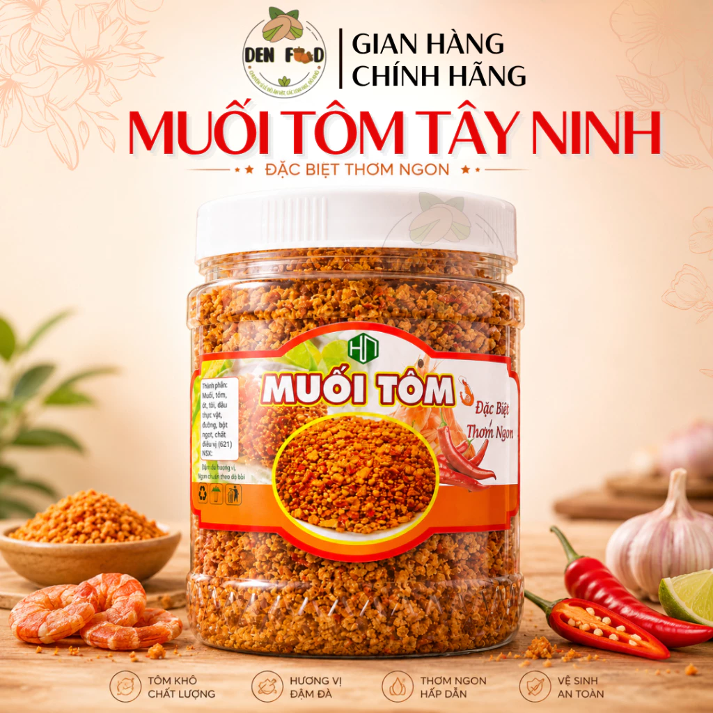 Muối Tôm Tây Ninh Giòn Cay- hủ 500g