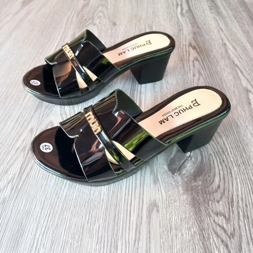 DÉP TRUNG NIÊN CAO 5P CHỮ H BÓNG SIZE 36-40