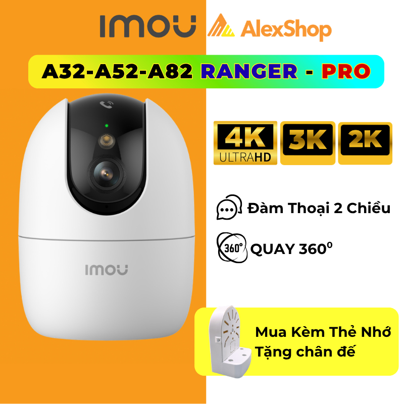 Camera WiFi Imou A32 - A52- A82 Pro / Ranger / Mini Xoay 360, Đàm Thoại 2 Chiều