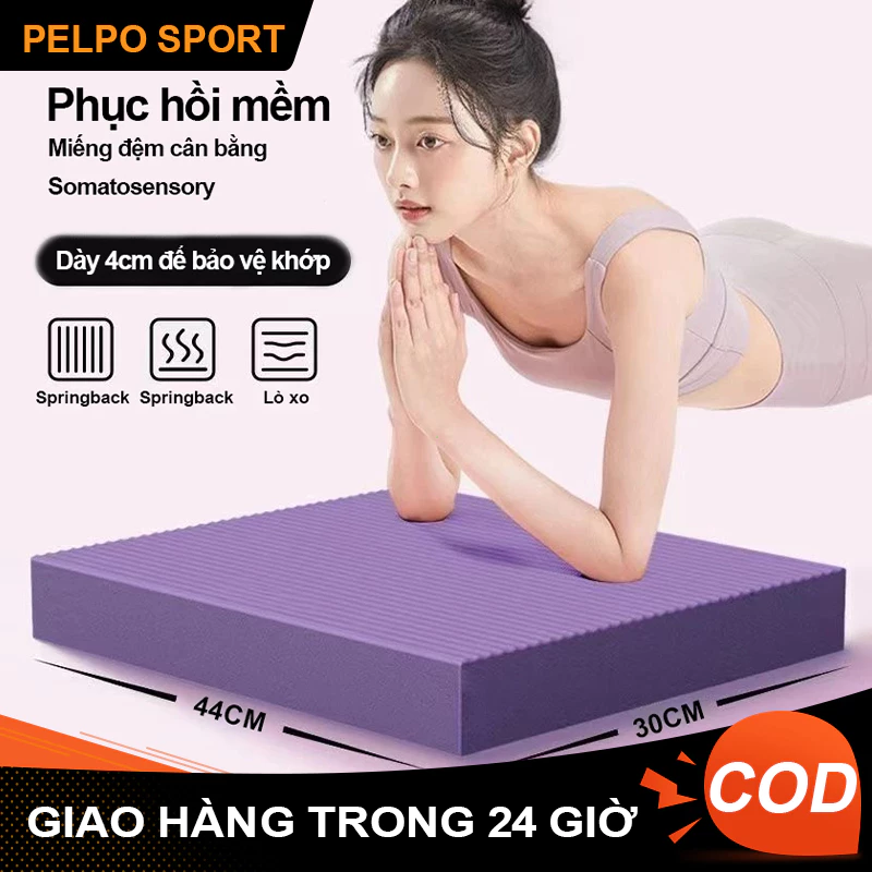 Thảm Quỳ Gối Tập-Miếng Đệm TPE Mềm Dầy Balance Pad Thể Dục Plank GYM Yoga Đa Năng