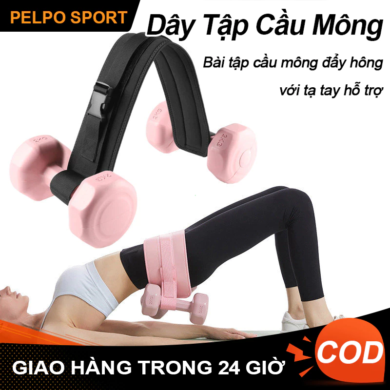 Dây Tập Cầu Mông Đa Năng Trọng lượng mở rộng Đai Đẩy Hông Tập Tạ Thanh, Tạ Tay, Phù Hợp Gym Tại Nhà