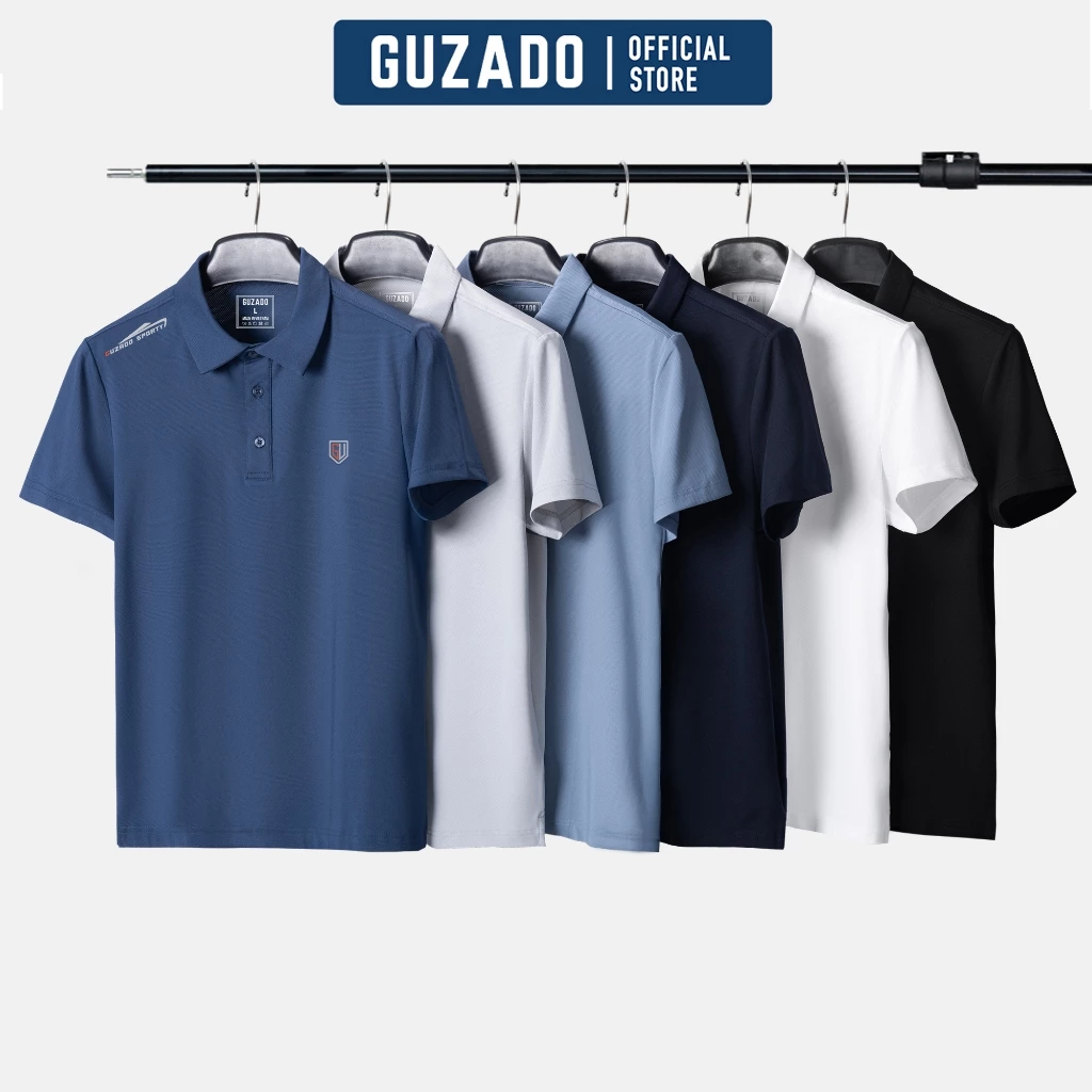 Áo Polo Nam GUZADO Vải Thông Hơi Nhanh Khô, Co Giãn Tốt, Form Regular Fit Trẻ Trung Lịch Lãm GPL03-GAPS25S003