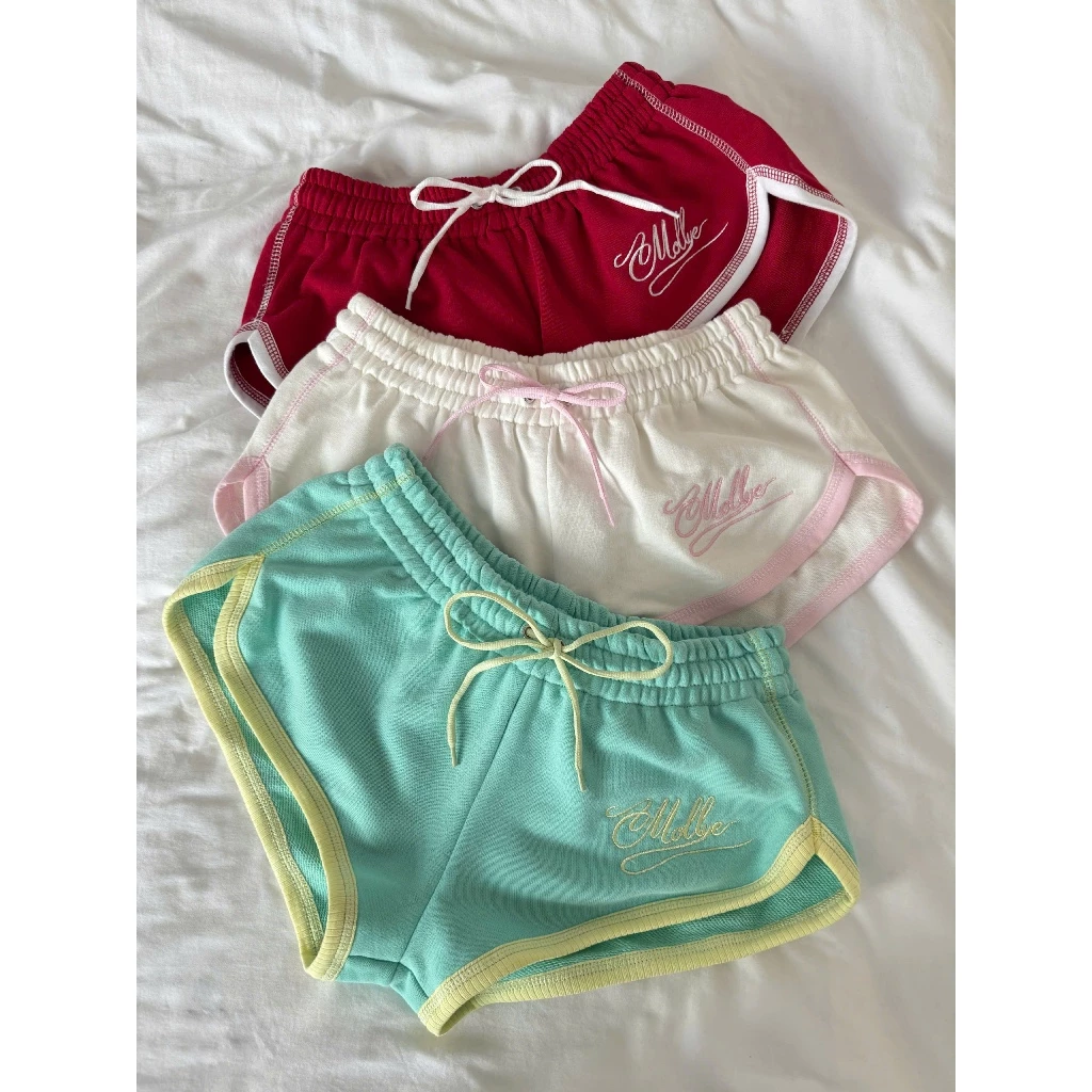 MOLLYE - NOT AVAILABLE SHORTS| Quần ngắn thêu chữ Quần đùi nữ, quần ngắn hack chân đi chơi, đi biển