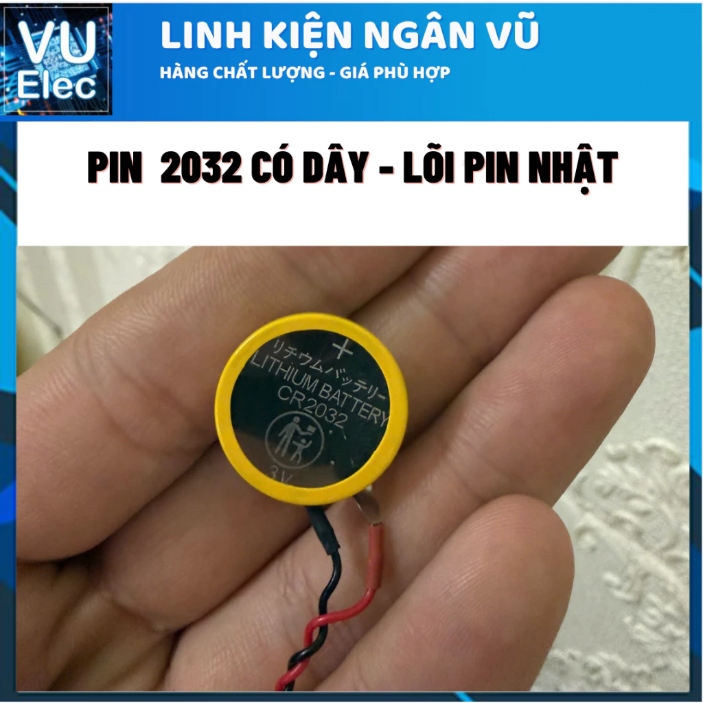 Pin CR2032 có dây