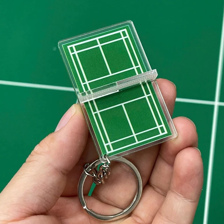 Móc khóa cầu lông - Pickleball hình sân cầu siêu đẹp , siêu dễ thương!
