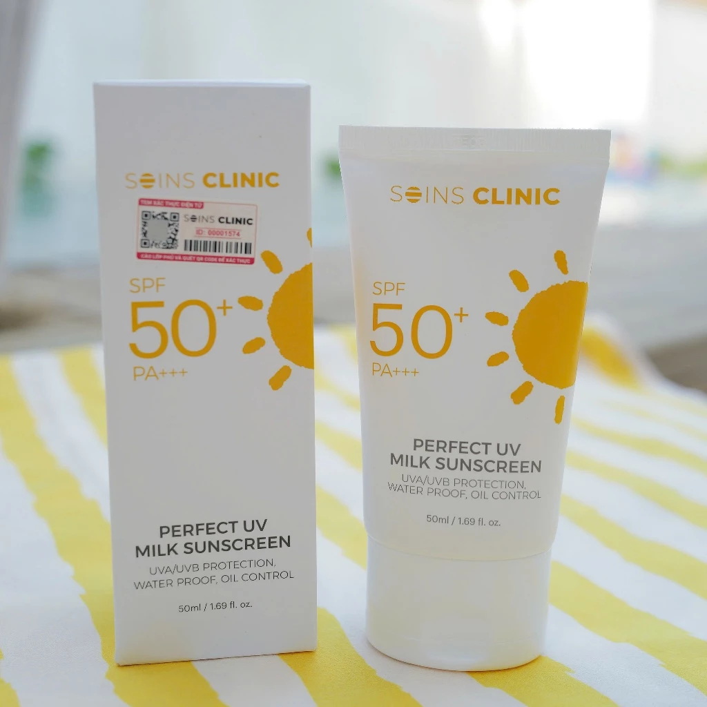 Kem chống nắng phổ rộng SOINS CLINIC SPF50+/PA+++ 50ml