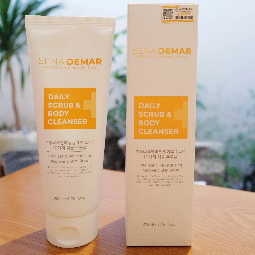 Tẩy tế bào chết SENADEMAR Daily Srub & Body Cleanser 200ml