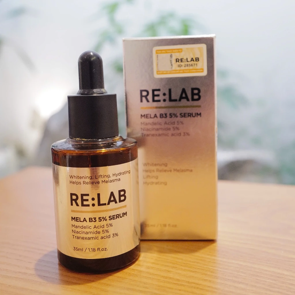 Tinh chất dưỡng trắng, mờ thâm RE:LAB Mela B3 Serum