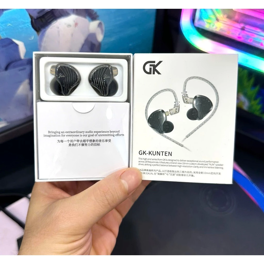 Tai nghe IEM GK Kunten - (có Mic) Driver X Ultra-linear 10mm , giá tốt