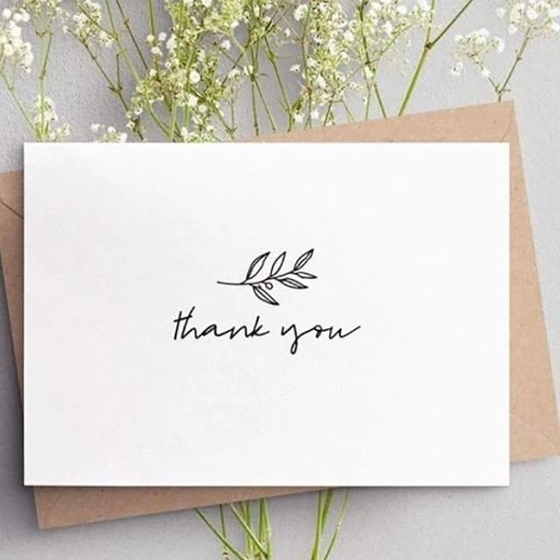 Thiệp Cảm Ơn và Bảo Hành Cho Khách Mua Hàng