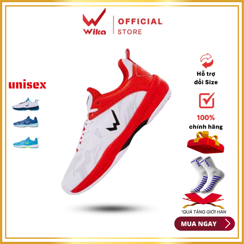 Giày Pickleball Wika Hyper, chất liệu da TPU chống xước,Đệm đế giữa EVA giảm chấn