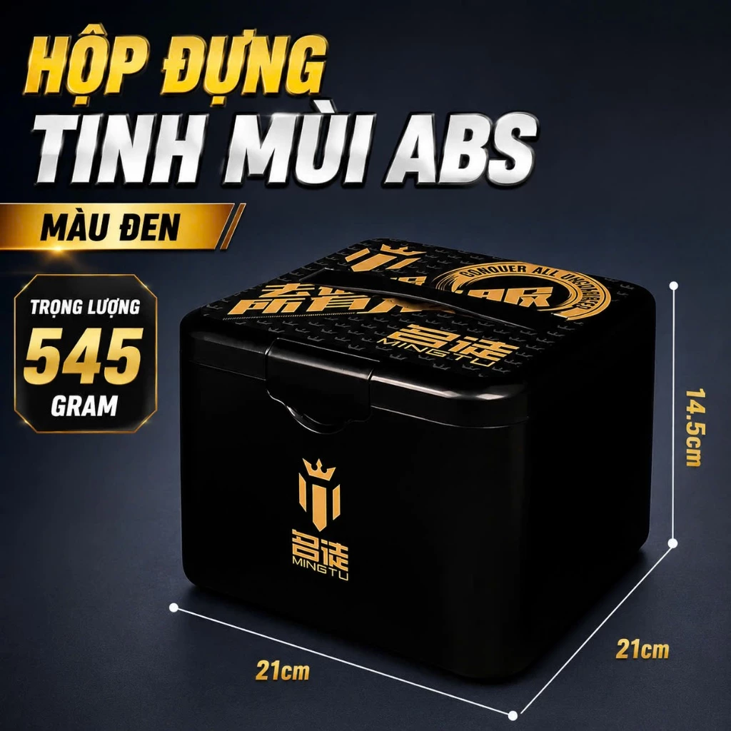 Hộp Đựng Tinh Mùi Hương Liệu Câu Cá ABS Mingtu Gọn Gàng Tiện Lợi Ngăn Mùi Hiệu Quả Chất Liệu Bền Bỉ