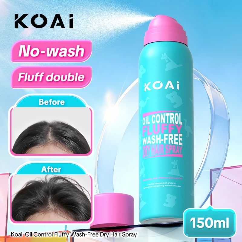 Koai Xịt Gội Khô Cho Tóc 150ml Kiềm Dầu Không Cần Gội, Tăng Độ Phồng, Không Để Lại Bột Trắng