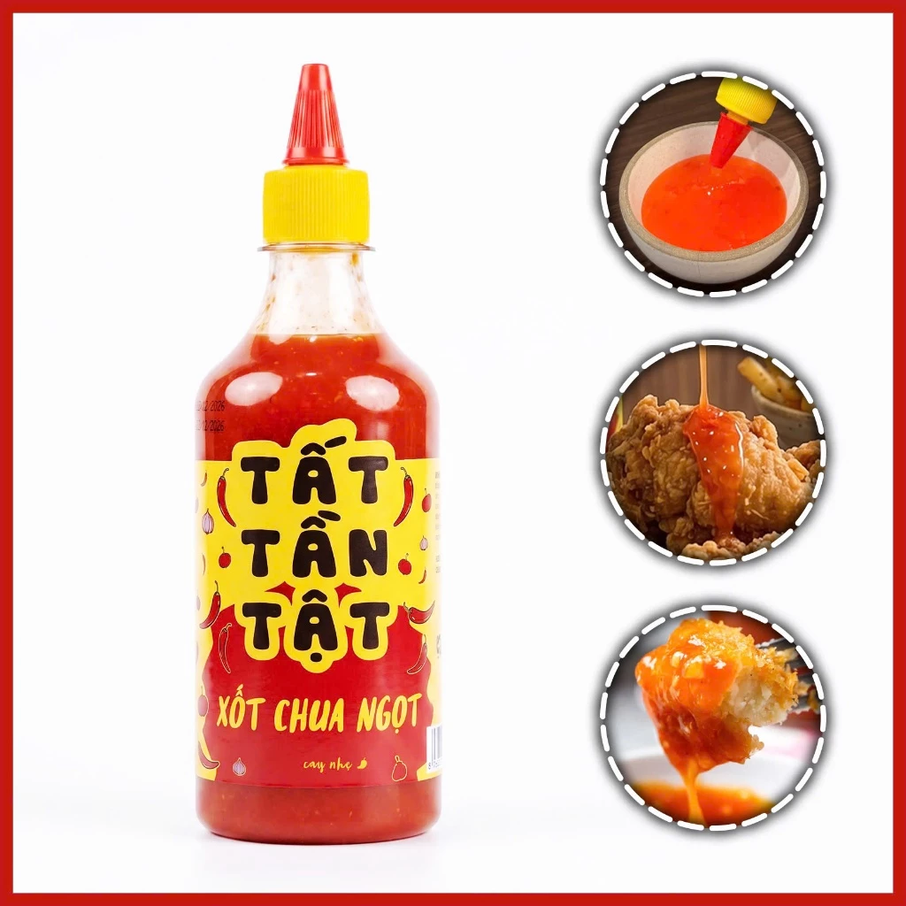 [CHÍNH HÃNG] Xốt chua ngọt TẤT TẦN TẬT - Xốt chấm đậm vị cho các món chiên, nướng, tẩm ướp tiện dụng
