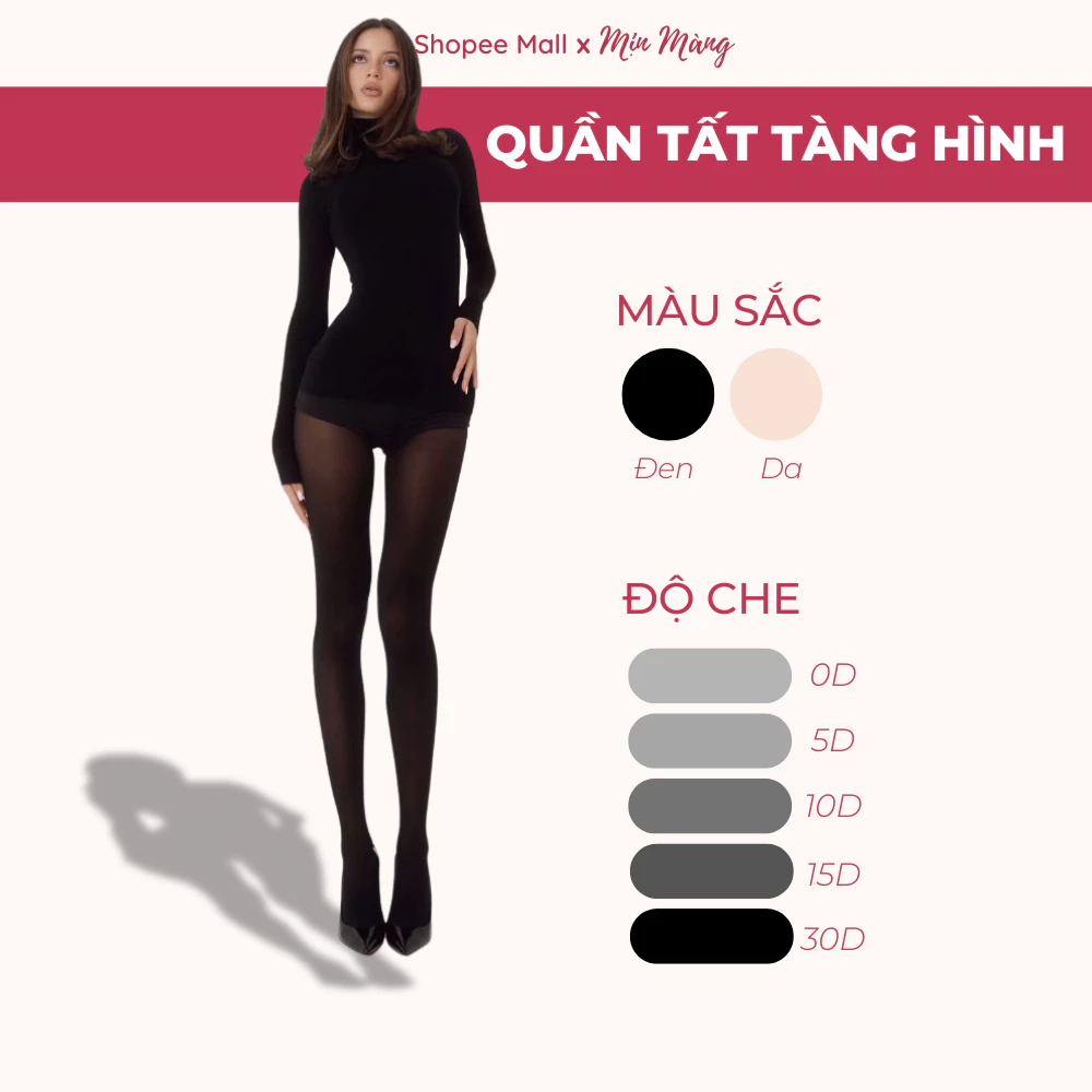 Quần Tất Tàng Hình Che Khuyết Điểm Thon Gọn Chân MỊN MÀNG VIỆT NAM Tơ Lụa Siêu Mịn Co Giãn 4 Chiều