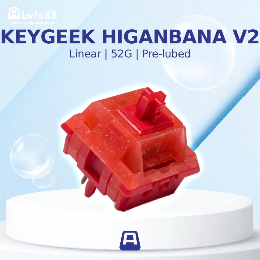 Keygeek Higanbana | Switch Higanbana Linear | 52G | 5 Pin dùng cho bàn phím cơ