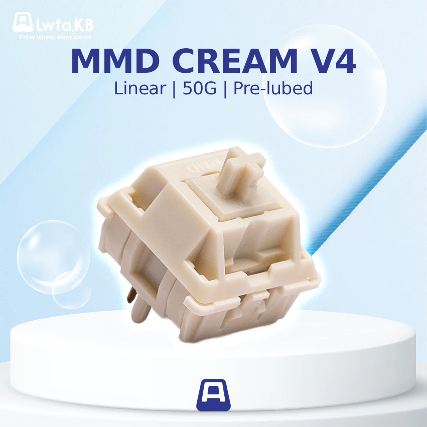 MMD Cream V4 | Switch Cream V4 Linear | 50G | 5 Pin dùng cho bàn phím