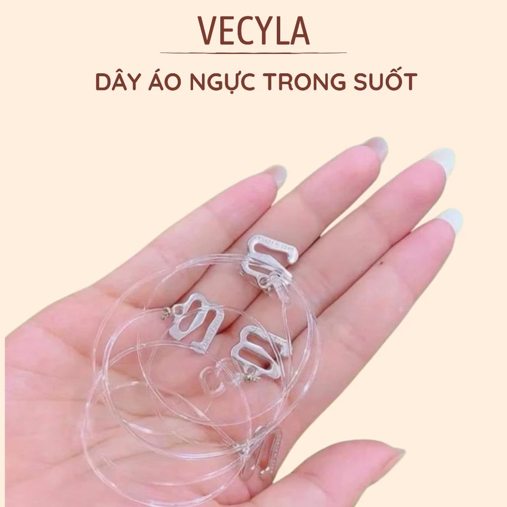 Dây áo VECYLA dây áo ngực trong suốt sợi nhỏ siêu dai (1 đôi)