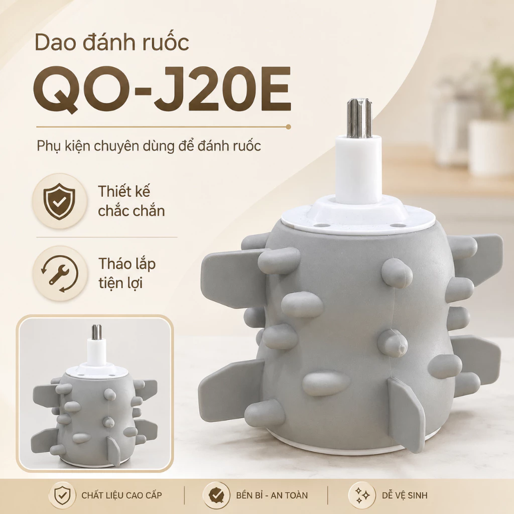[HÀNG TẶNG] Dao đánh bông ruốc, bóc vỏ tỏi cho máy xay thịt Qcooko