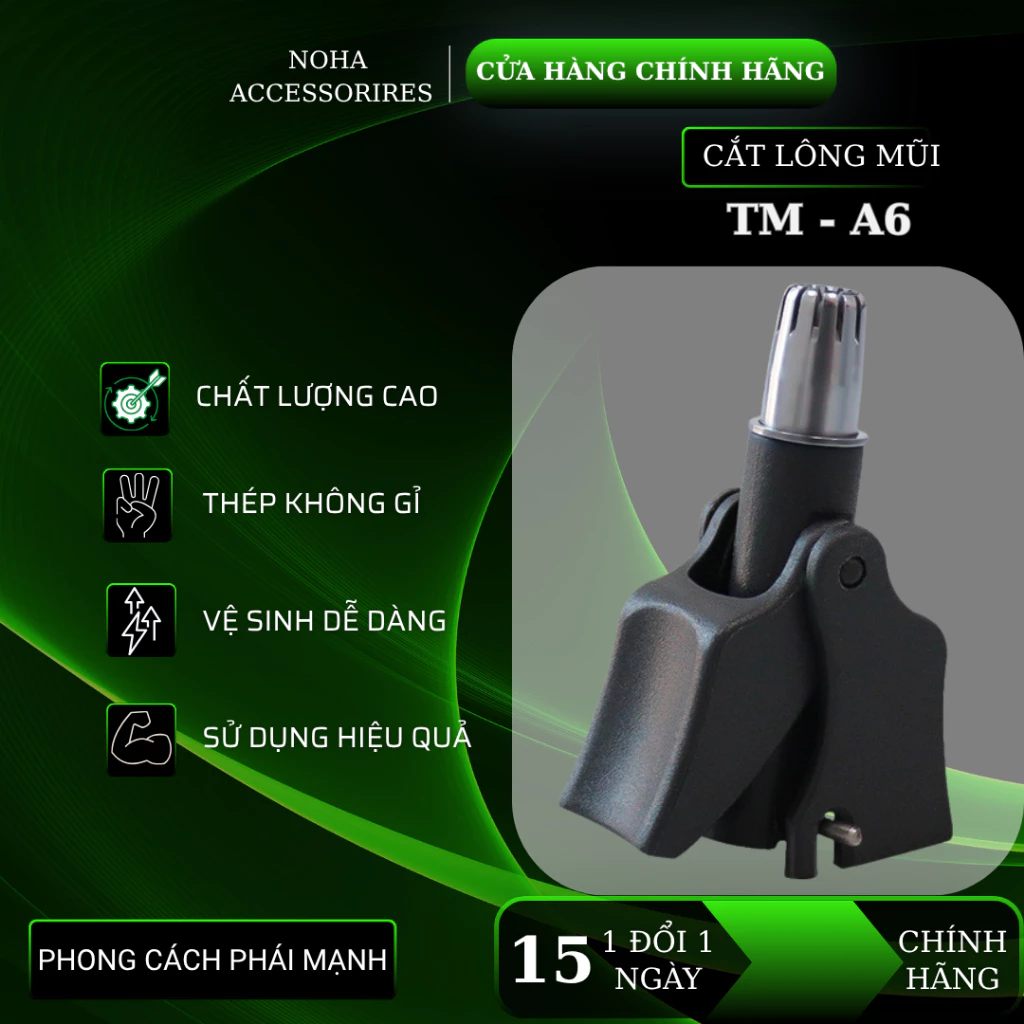 Cắt Lông Mũi Đầu Thép Không Gỉ Kèm Hộp TM-A6