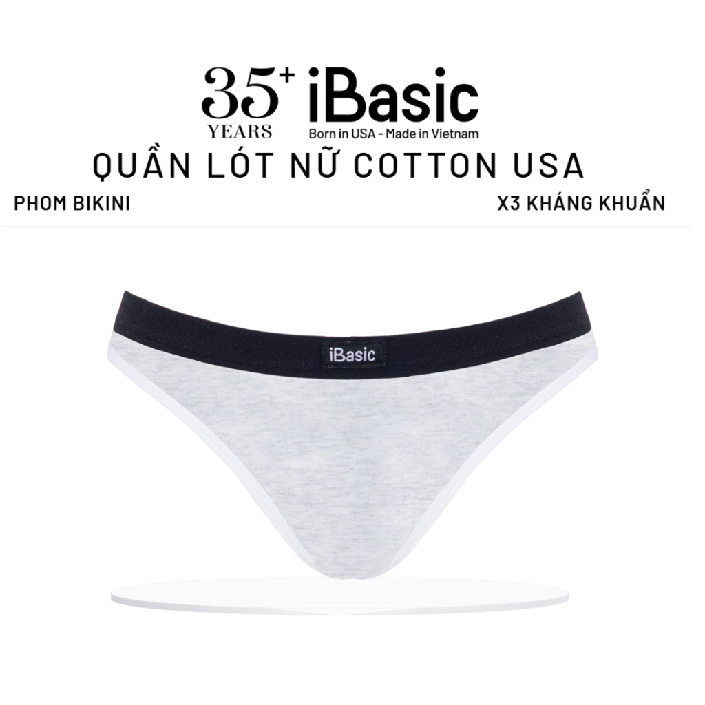 Quần lót nữ bikini cotton USA iBasic kháng khuẩn thể thao năng động PANY108-1