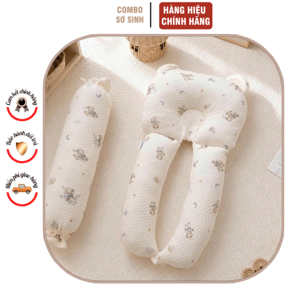 Gối chặn chữ U MONONA:A đa năng - nâng niu giấc ngủ của trẻ tạo cảm giác an toàn thoải mái.
