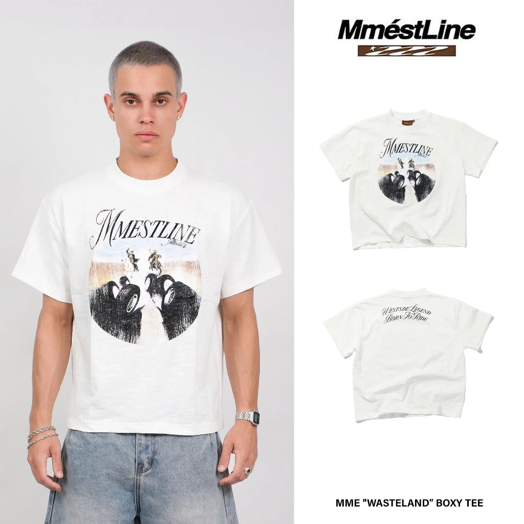 Áo thun MMESTLINE "WASTELAND" form Boxy lụa vải Premium Slub