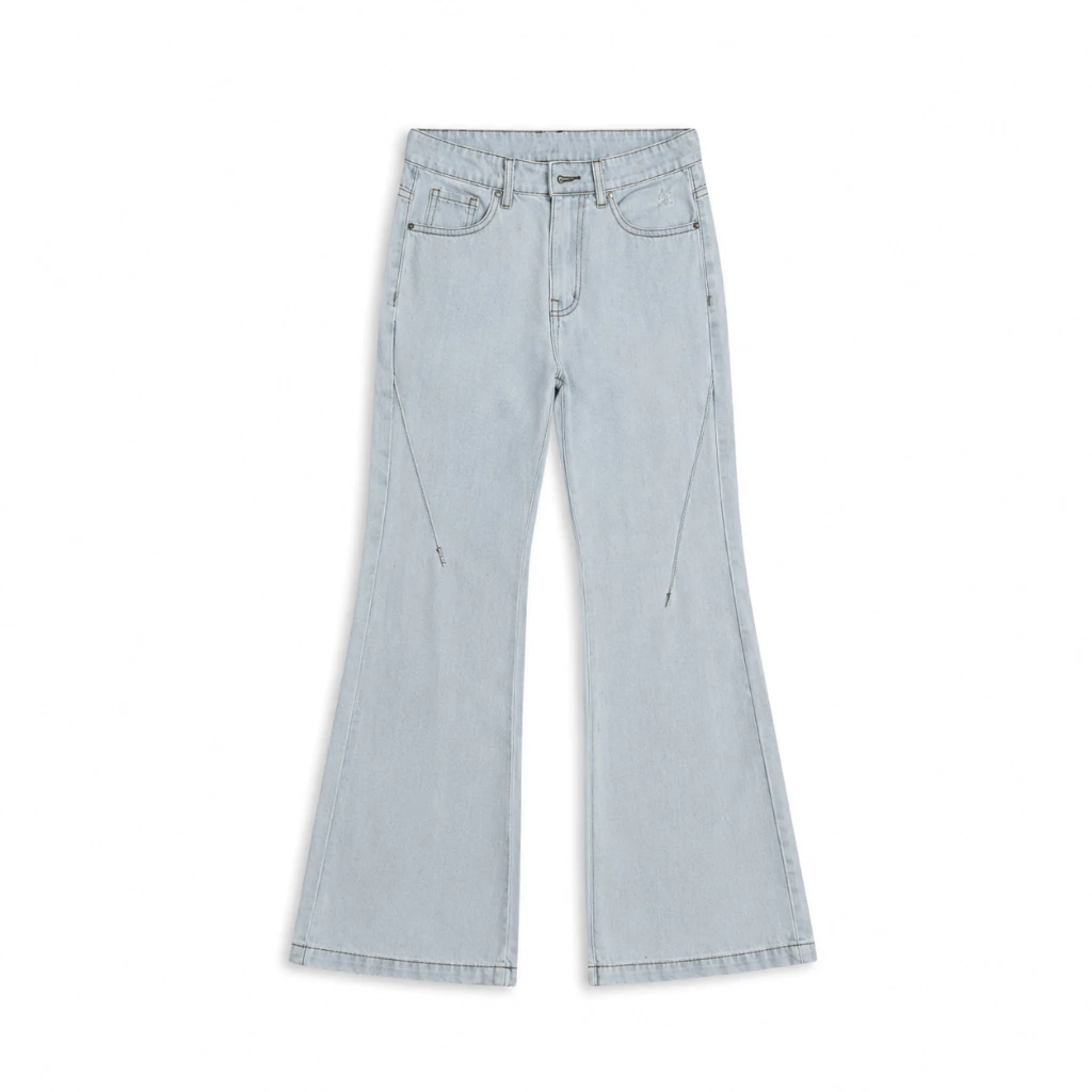 LOE LIGHT SMOKE FLARED JEANS WASH VER 1 - Quần jeans ống loe wash Whose Studio 1799