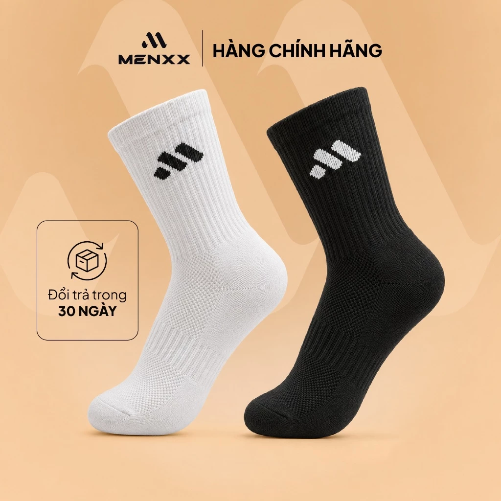Set 5 Đôi Tất Thể Thao Nam Nữ Thấm Hút Mồ Hôi Co Giãn 4 Chiều Freesize