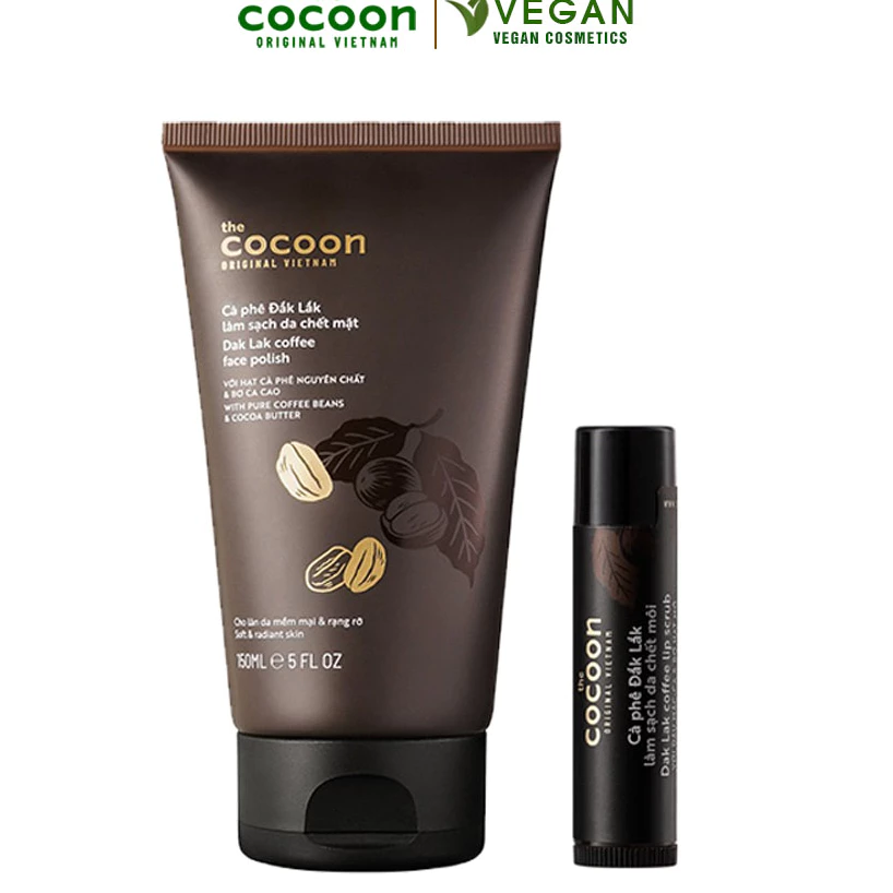 Tẩy tế bào chết mặt cà phê Đắk Lắk Cocoon 150ml - Giúp da sáng mịn, đều màu