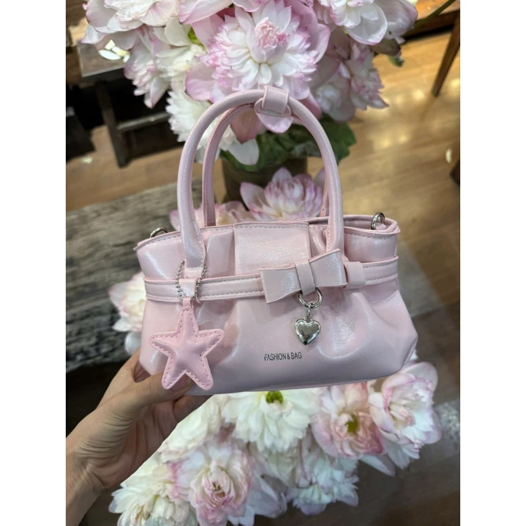 Túi xách nữ đeo chéo đeo vai basic trẻ trung túi công sở size 23 kèm charm ngôi sao BABUMAP _ TDC344