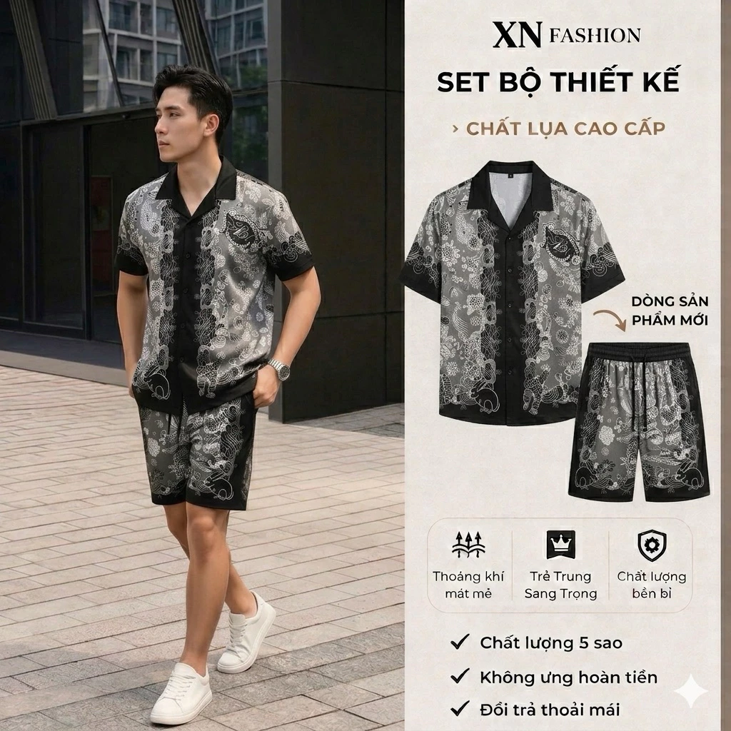 XN_Fashion [ DEAL MỞ BÁN ] Đùi HỌA TIẾT  Mẫu Mới Nhất Chất Lụa Cao Cấp Không Nhăn Size S-3XL Thoải M