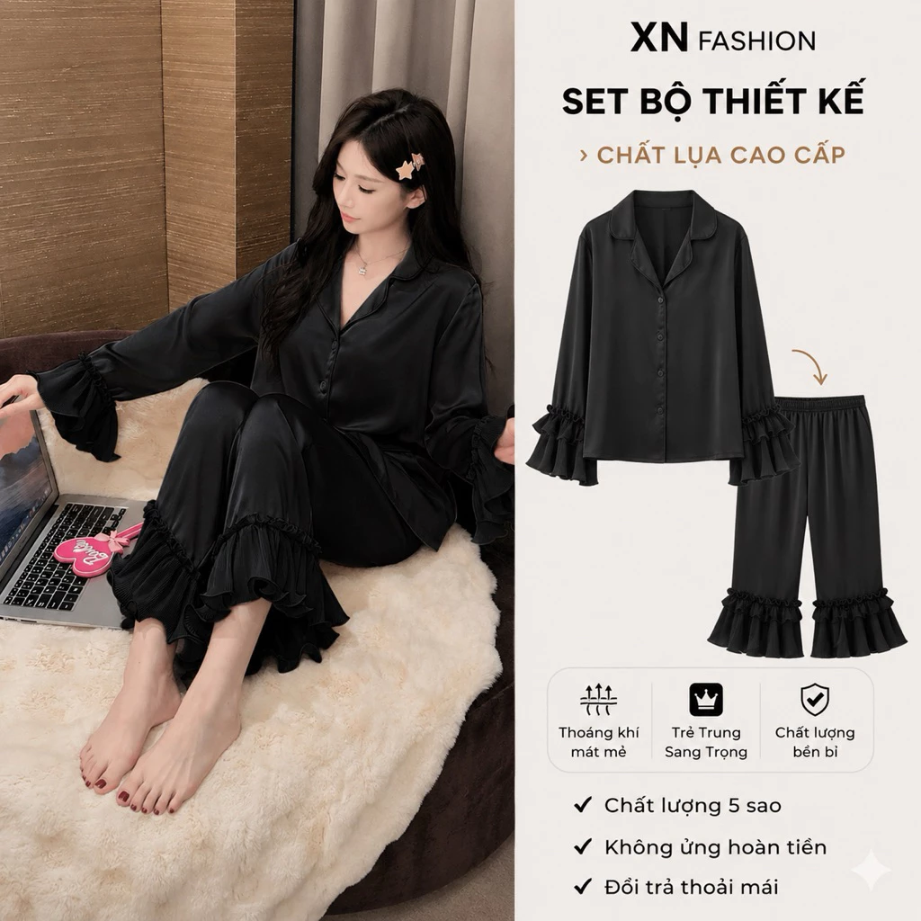bộ lụa tiểu thư bánh bèo cho các chị em