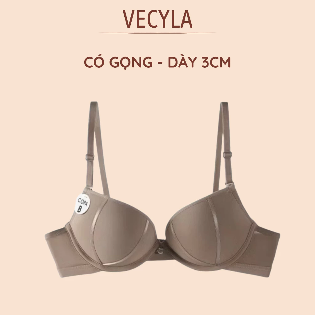 Áo lót nữ VECYLA, Áo ngực nữ Y15 Copa có gọng quả tròn mút kép đẩy ngực 3 phân