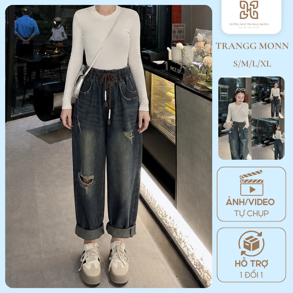 Quần Bò Jean Nữ Cao Cấp Chuẩn From Dáng Tới Chất Lượng Bò Jean Mềm Mặc Quanh Năm Dễ Mix Đồ Cá Tính