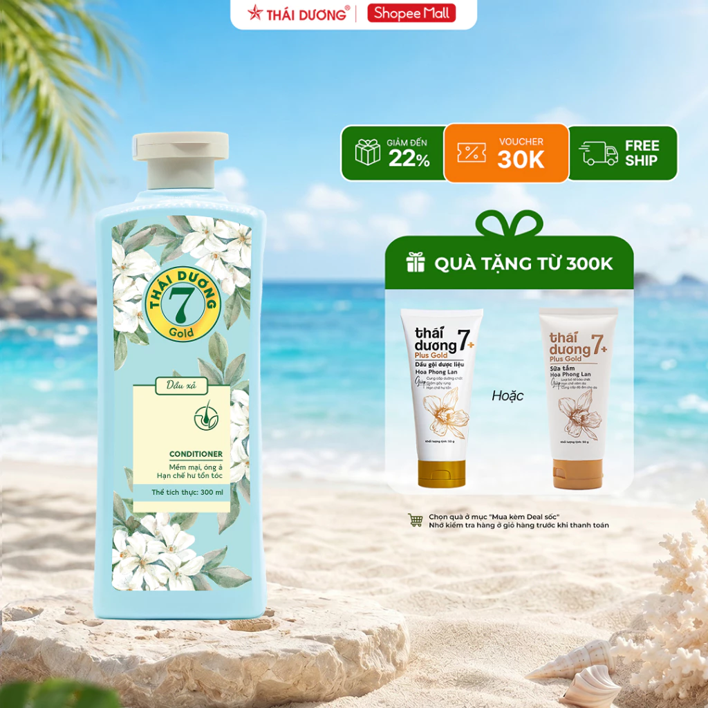 Dầu xả dược liệu Thái Dương 7 - Hoa Bưởi Tây (Chai 200ml) - Sao Thái Dương