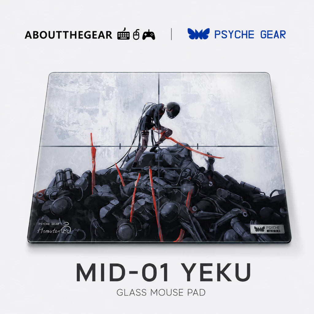Pad chuột kính cường lực MID-01 YEKU Psyche Gear [NEWSEAL-100%], có vali đựng