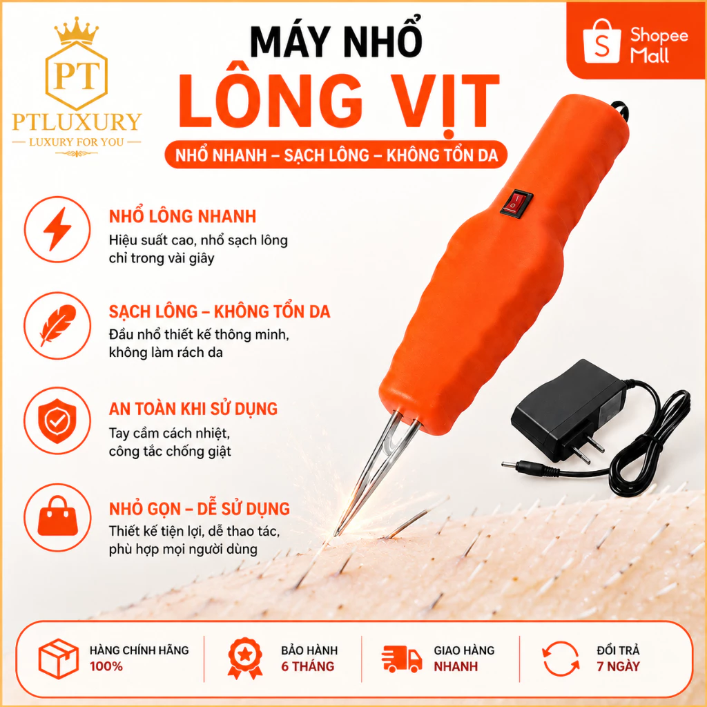 [ HỎA TỐC ] Máy Nhổ Lông Vịt Cầm Tay Nhặt Sạch Lông Măng Chống Nước Không Dây Sạc Điện