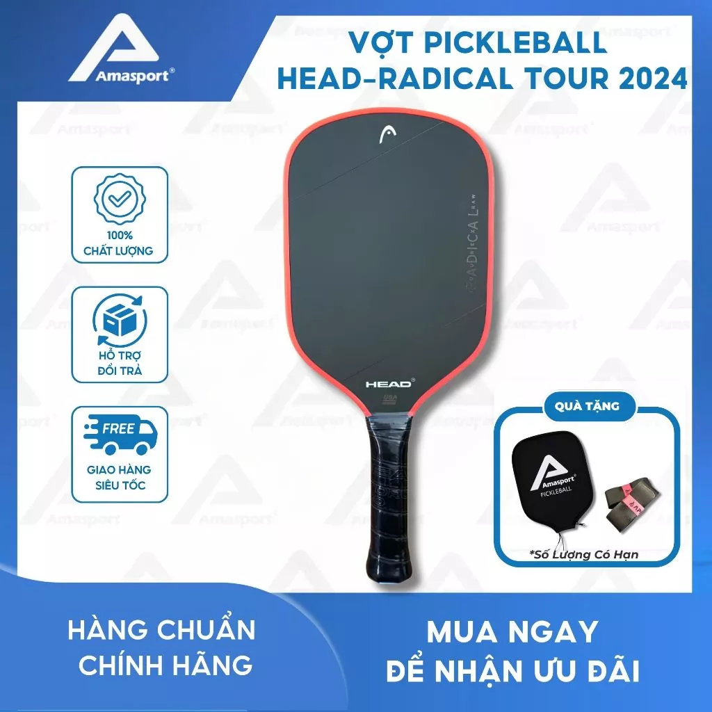 Vợt pickleball HEAD-RADICAL TOUR 2024 trang bị công nghệ mới Control Stabbilizer Technology - kiểm soát sự ổn định
