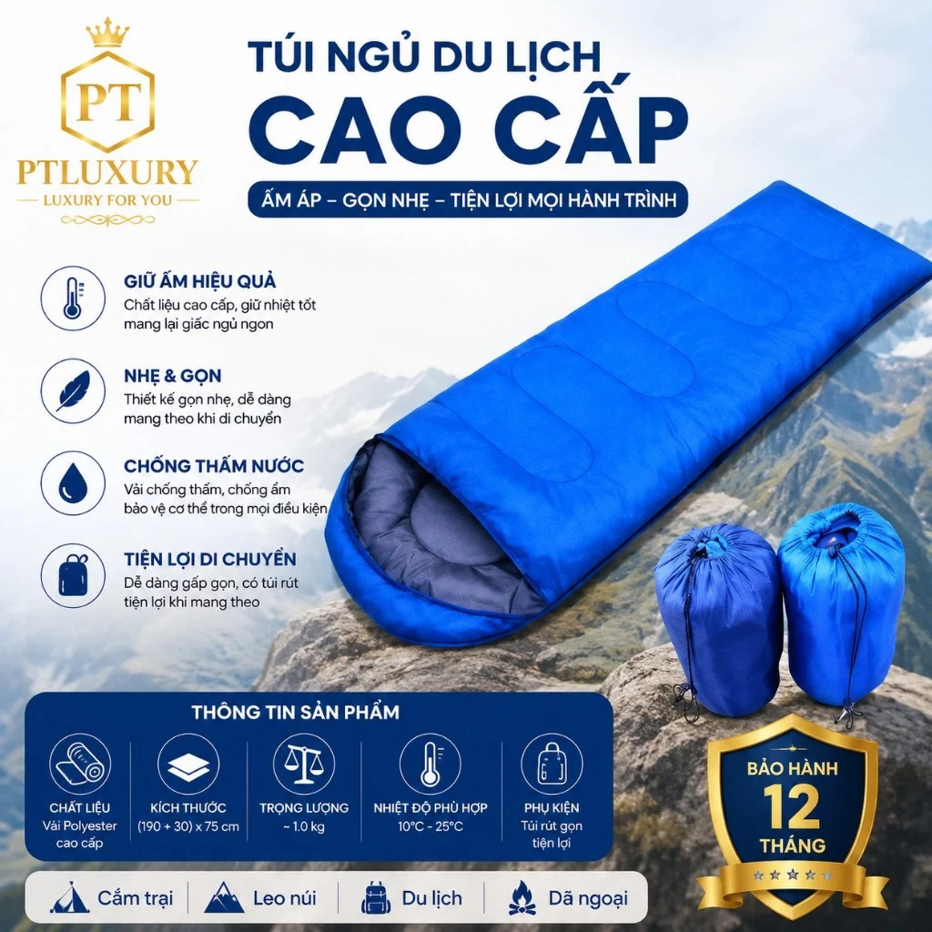 Túi ngủ văn phòng cực kỳ tiện lợi chất vải cao cấp - PTLUXURY